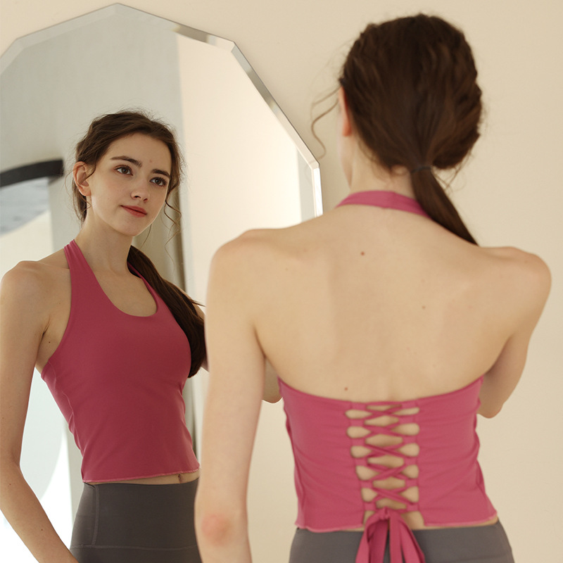 halter neck open back sports bratops (4)