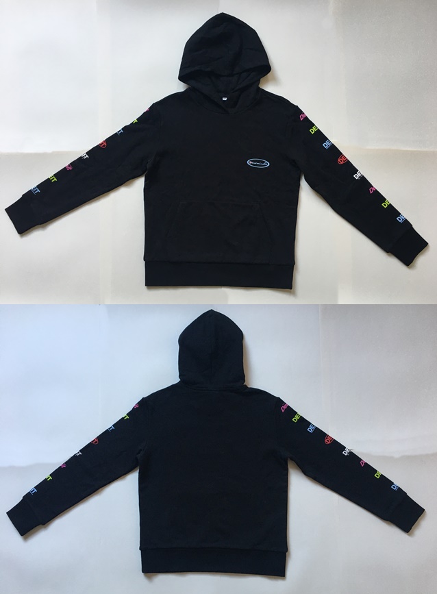 hoodie printed sleeve pullover